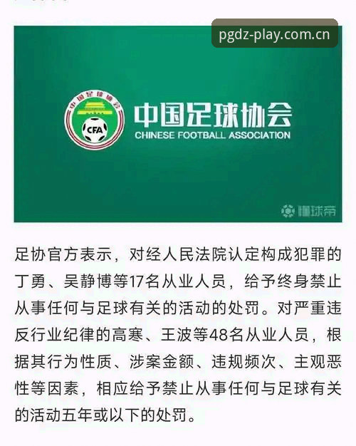 中国足协第三批禁足名单全面解析：行业整顿背后的深层逻辑